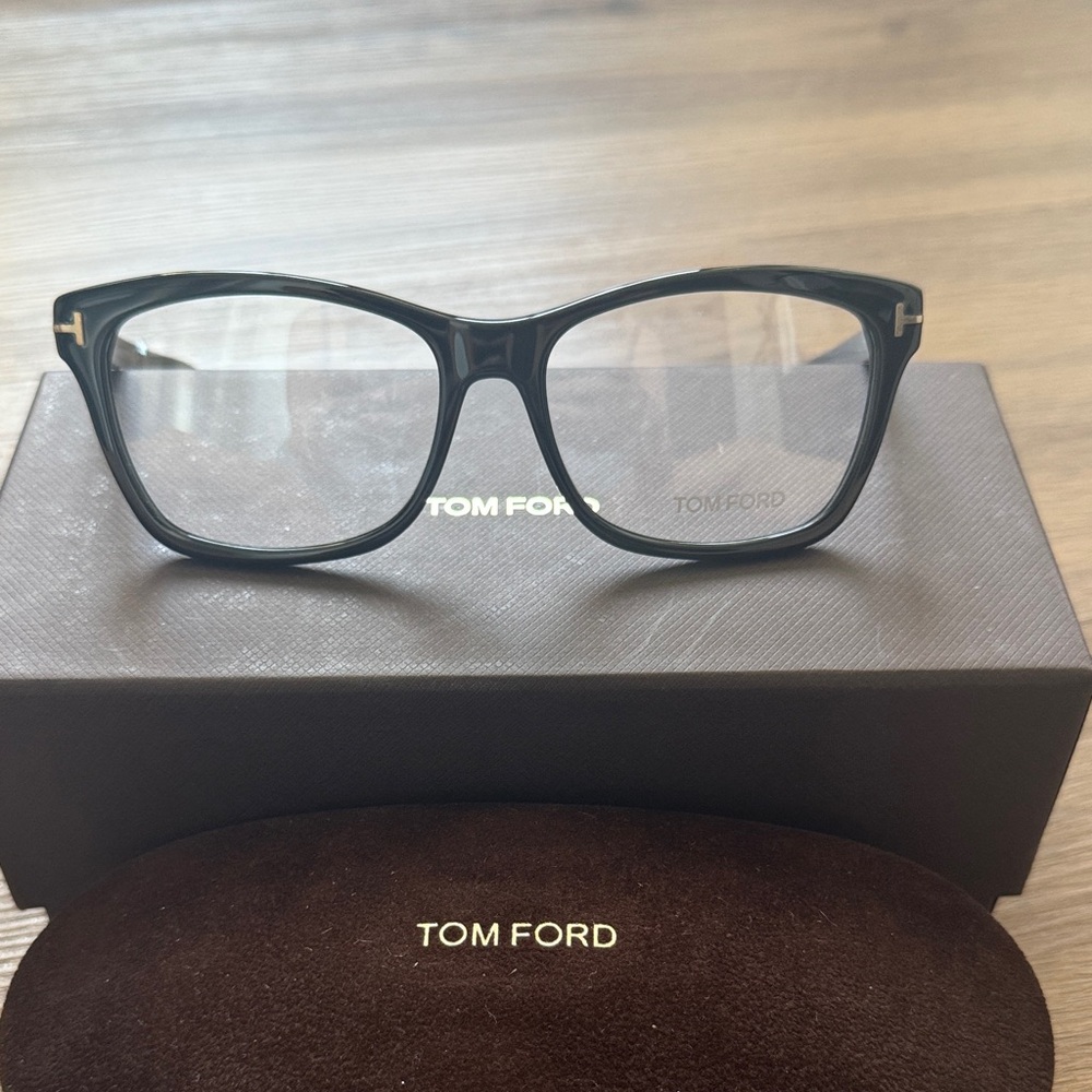 NWT Tom Ford Black Frame Optical Eyeglasses - Picture 2 of 8